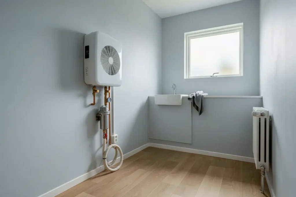 byte av vattenpump och installation av v rmepump i skultuna v ster s